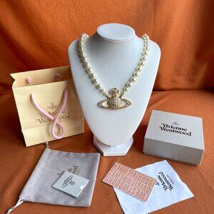 New Vivienne Westwood Single Layer Pearl Necklace